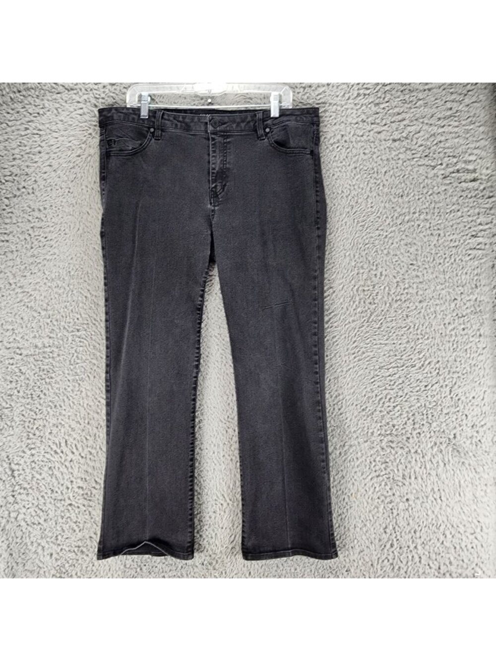 Liverpool Jeans Womens 14 Black Stretch Denim The Straight *Read*